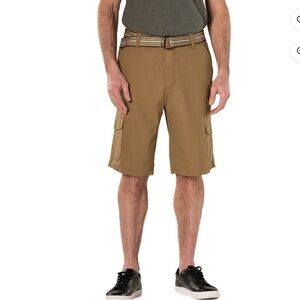 Plugg Clothing Mens 10" Ransome Belted Ripstop Cargo Shorts Choose Size